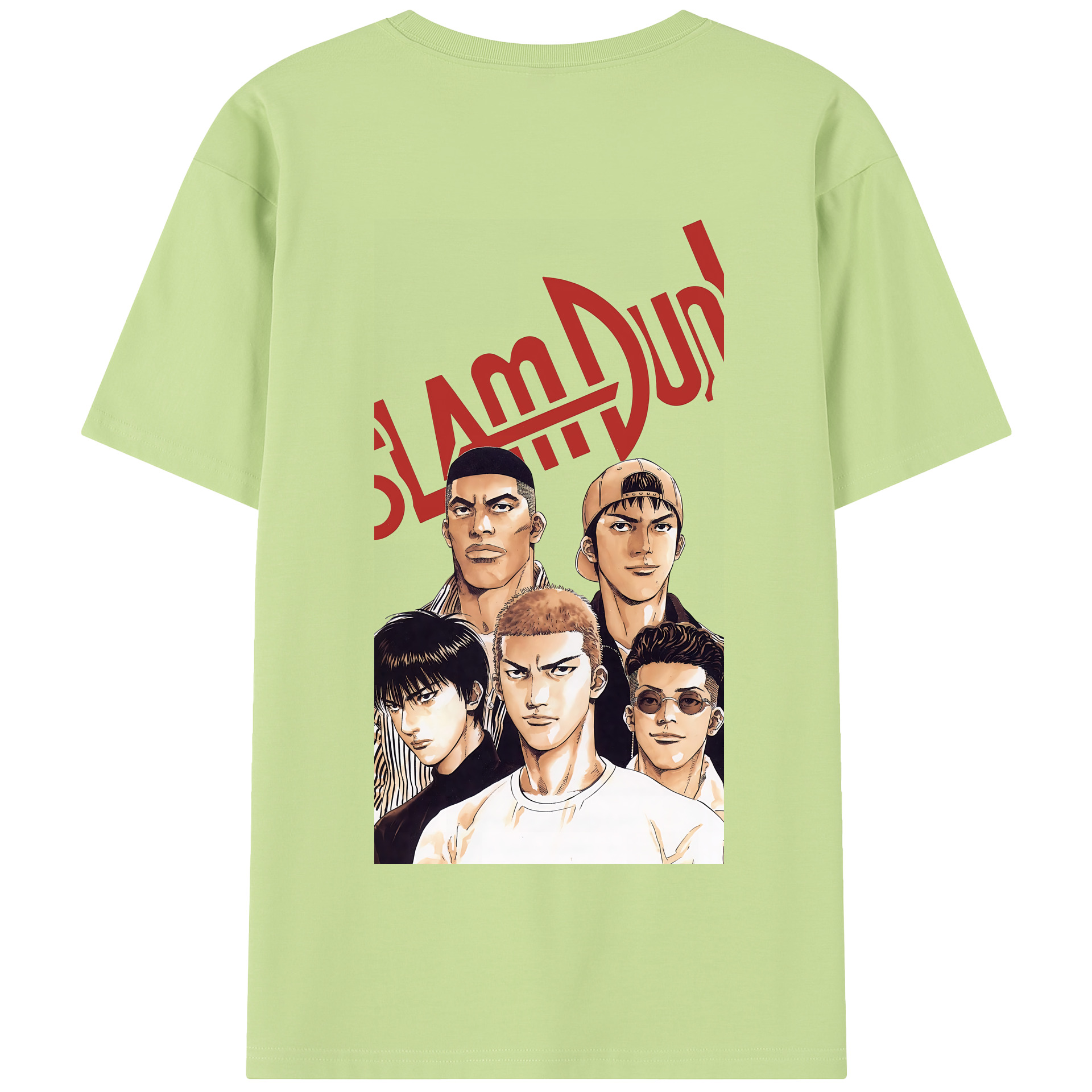 SLAM DUNK／スラムダンク 綿100％半袖Tシャツ（背面プリント）
